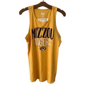 Blue 84 Missou Tigers Tank Top Mens M Golden Yellow Cotton Poly College Tee NEW